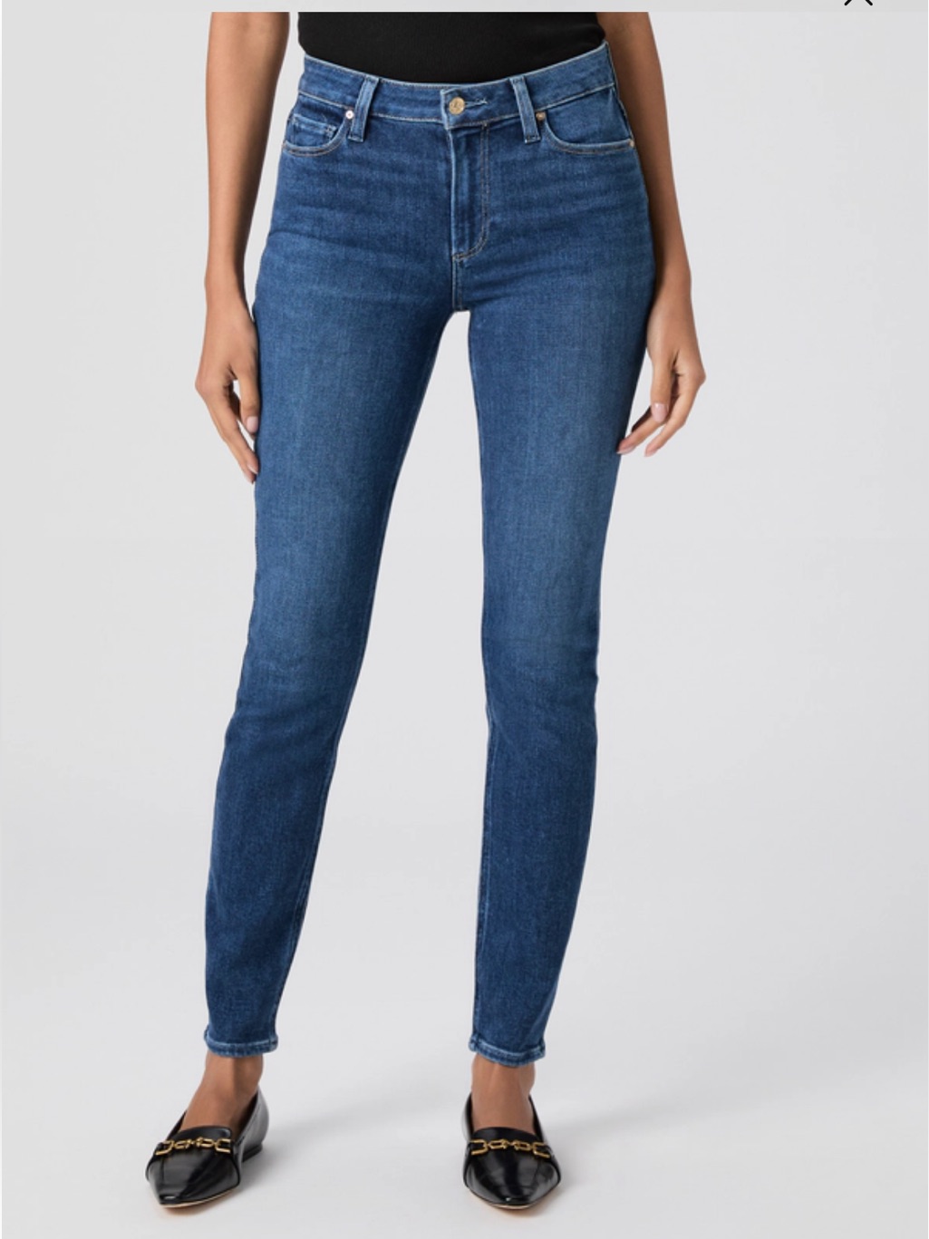 Paige Hoxton Ultra Skinny Jeans - Medium Blue